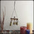 Witch's Hanging Rustic Cross of Twigs w/ Five Bells and Spiral Handmade Pagan | Woot & Hammy