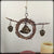 Rustic Witch's Bell Wreath Curved Twig Acorn Bells Handmade Cleansing Protection Pagan Wiccan Decoration Sacred Space Nature Primitive | Woot & Hammy