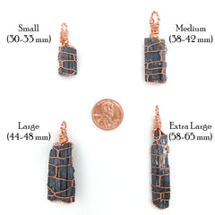 Unique raw crystal necklace for meditation and energy protection