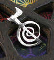Pendentif CHO KU REI "Dieu Est Ici" En Argent 925 – Symbole Reiki, Autoprotection, Multiplicateur D'Énergie, Dimensions 3 Cm - 8