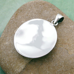 Triskele Symbol with Spirals Domed Oxidized Pendant