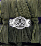 Small Triquetra Celtic Knot Circle Ring