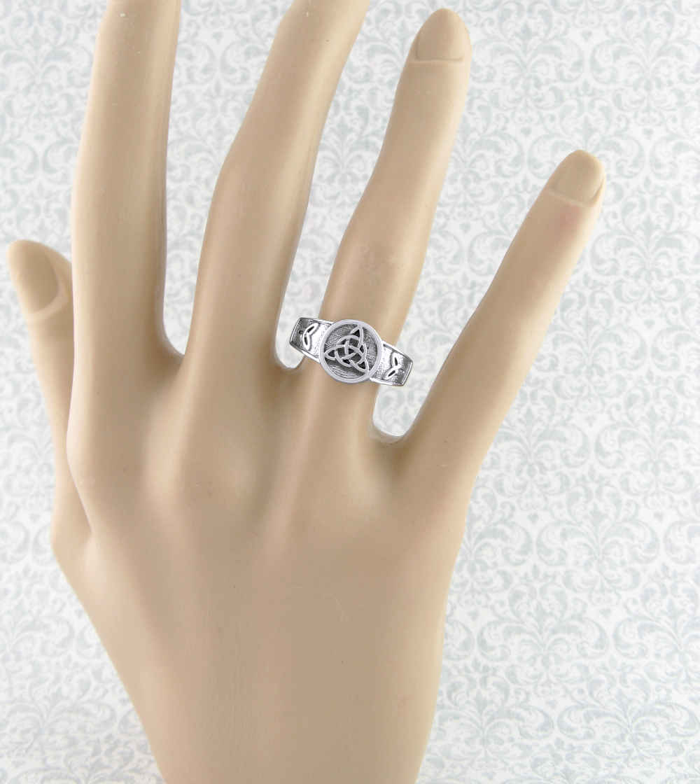 Amberta Bague Argent 925 Noeud Celtique Pour Femmes - Bijou Symbolique Éternel