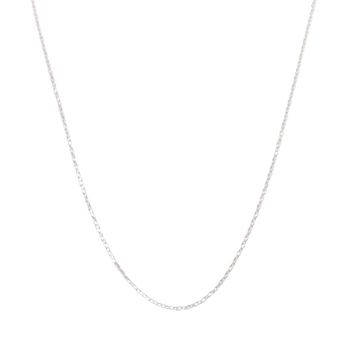 Dainty Silver Plated Chain, 2.0x1.4 mm