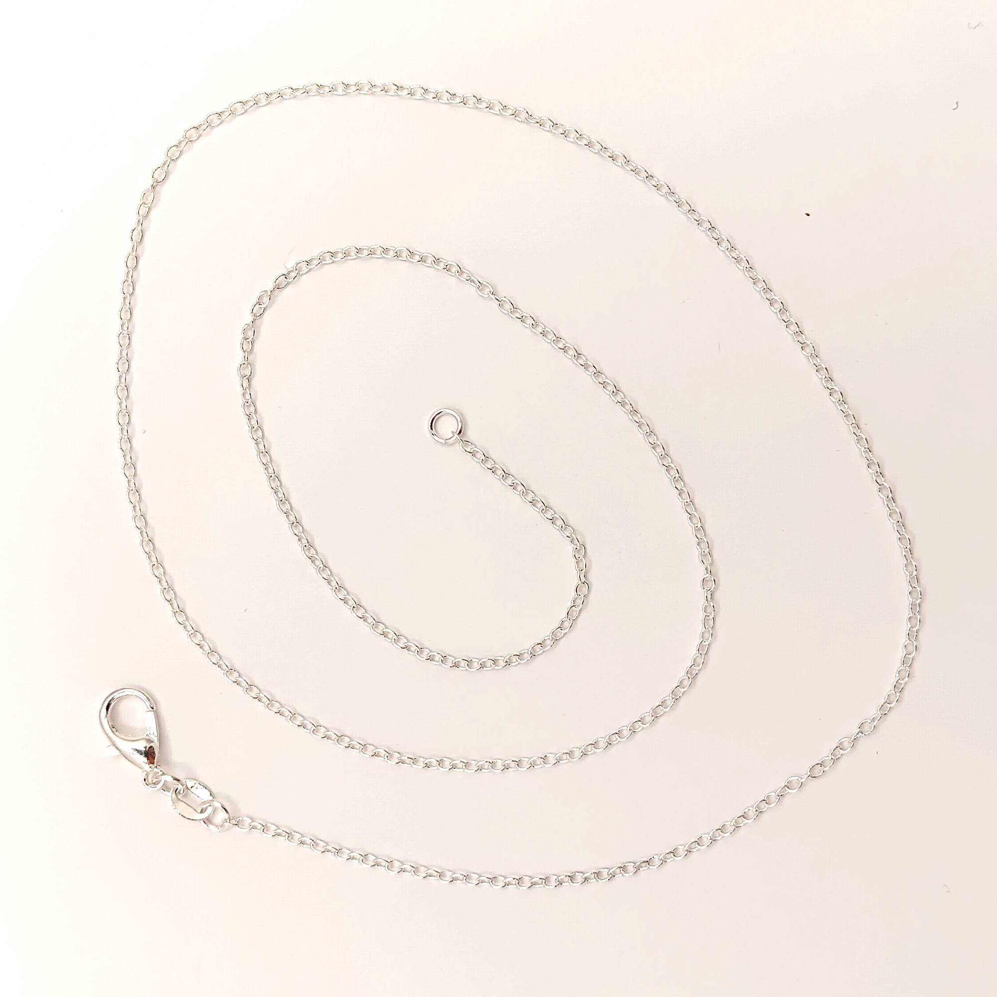 Dainty Silver Plated Chain, 2.0x1.4 mm