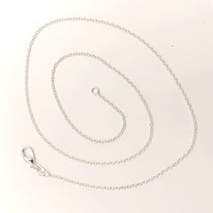 Dainty Silver Plated Chain, 2.0x1.4 mm