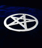 Silvery Metallic Pentagram Altar Tile | Woot & Hammy