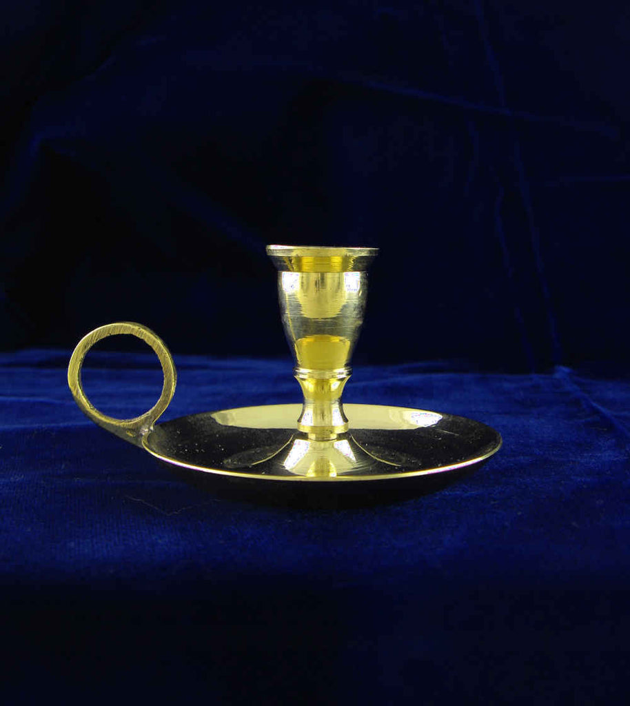 Brass-Plated Miniature Chamber Candle Holder | Woot & Hammy