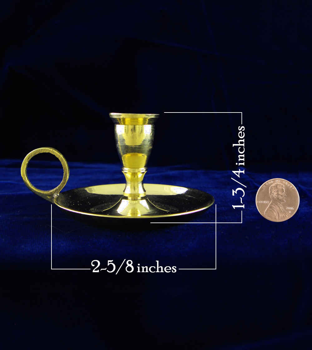 Brass-Plated Miniature Chamber Candle Holder | Woot & Hammy