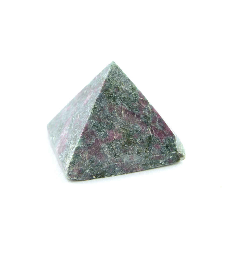 Small Natural Stone Kyanite With Ruby Pyramid | Woot & Hammy