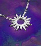 Sun With Cubic Zirconia Rays Necklace | Woot & Hammy