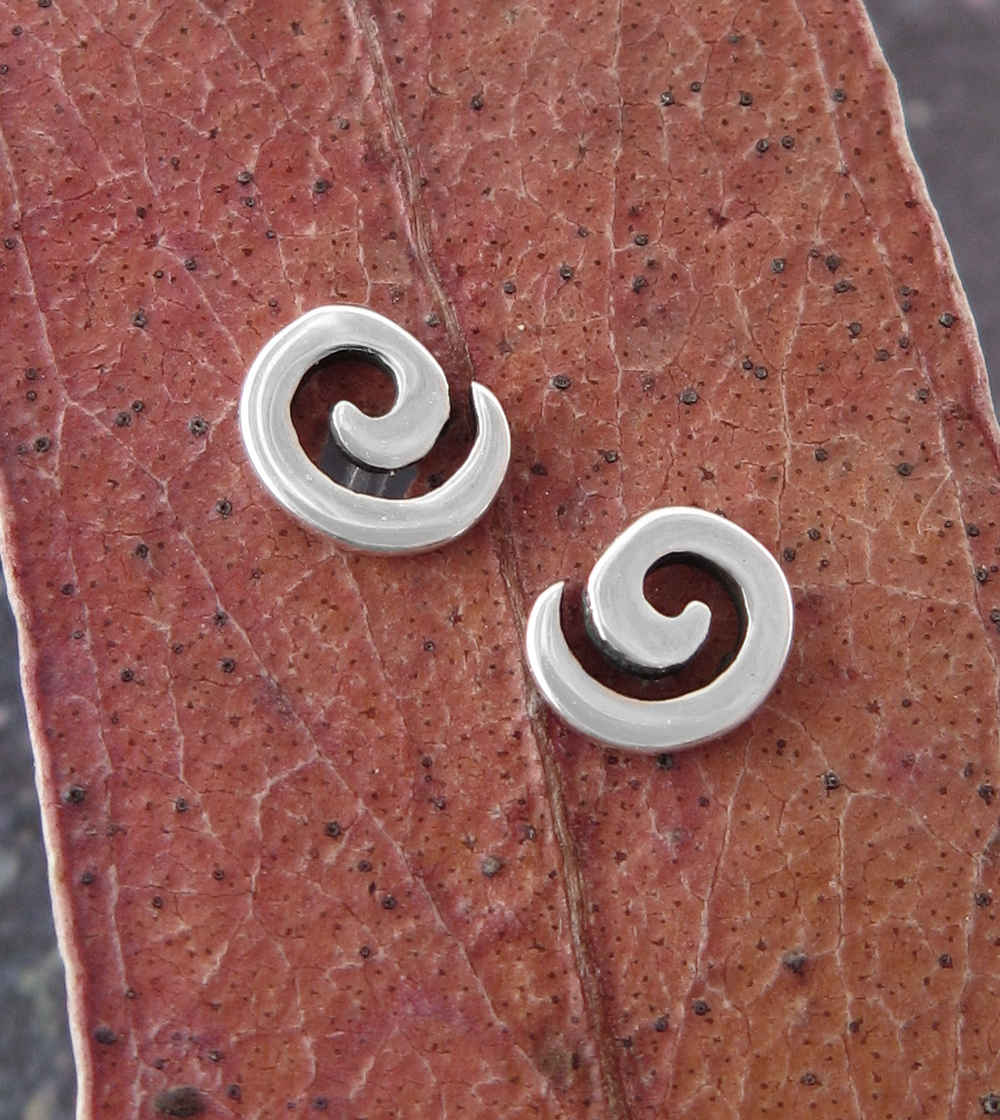 Tiny Spiral Post Earrings | Woot & Hammy