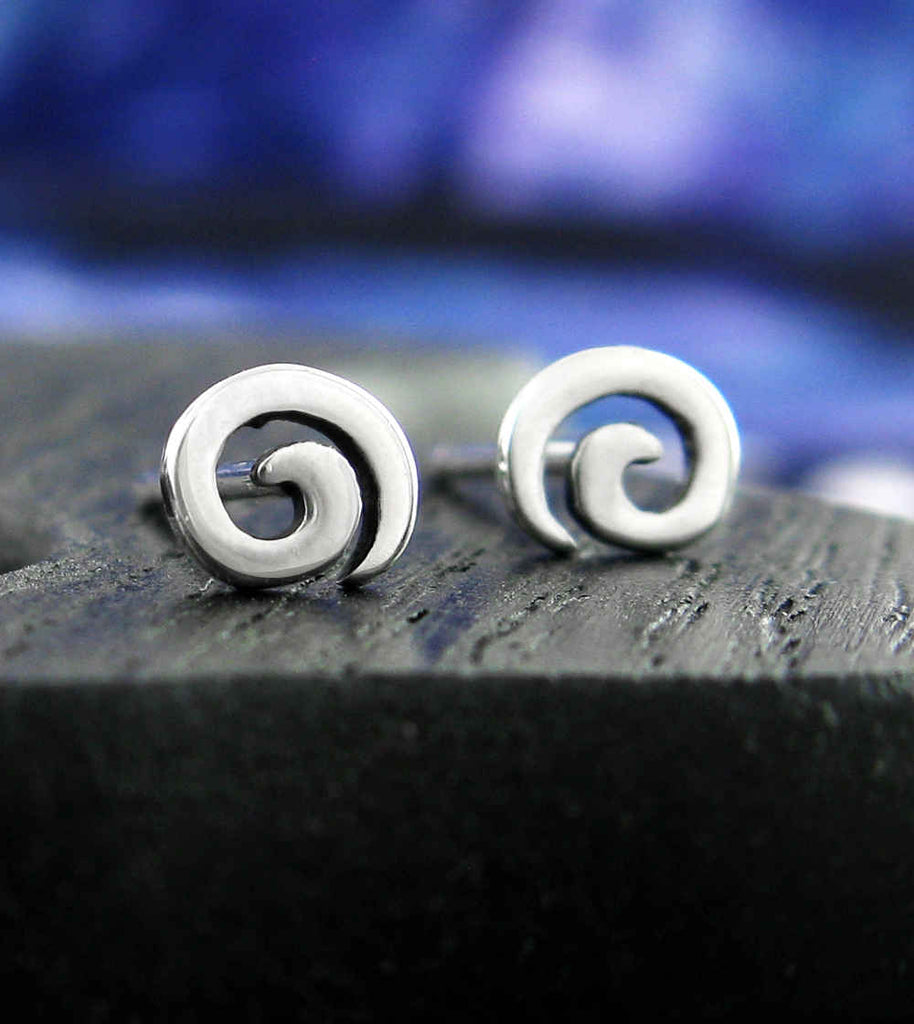 Tiny Spiral Post Earrings | Woot & Hammy