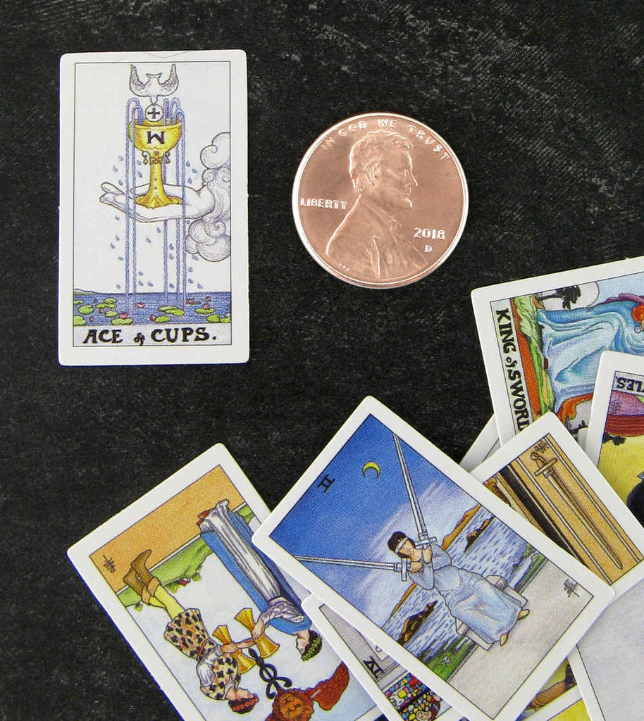 Traveler's Portable Tiny Universal Waite Tarot Cards | Woot & Hammy