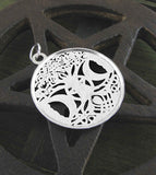 Amulet Charm Celtic Tree of Life Triple Moon Pentagram Knots Pewter | Woot & Hammy