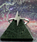 Two-Pointed Lightning Bolt Symbol Ring | Woot & Hammy