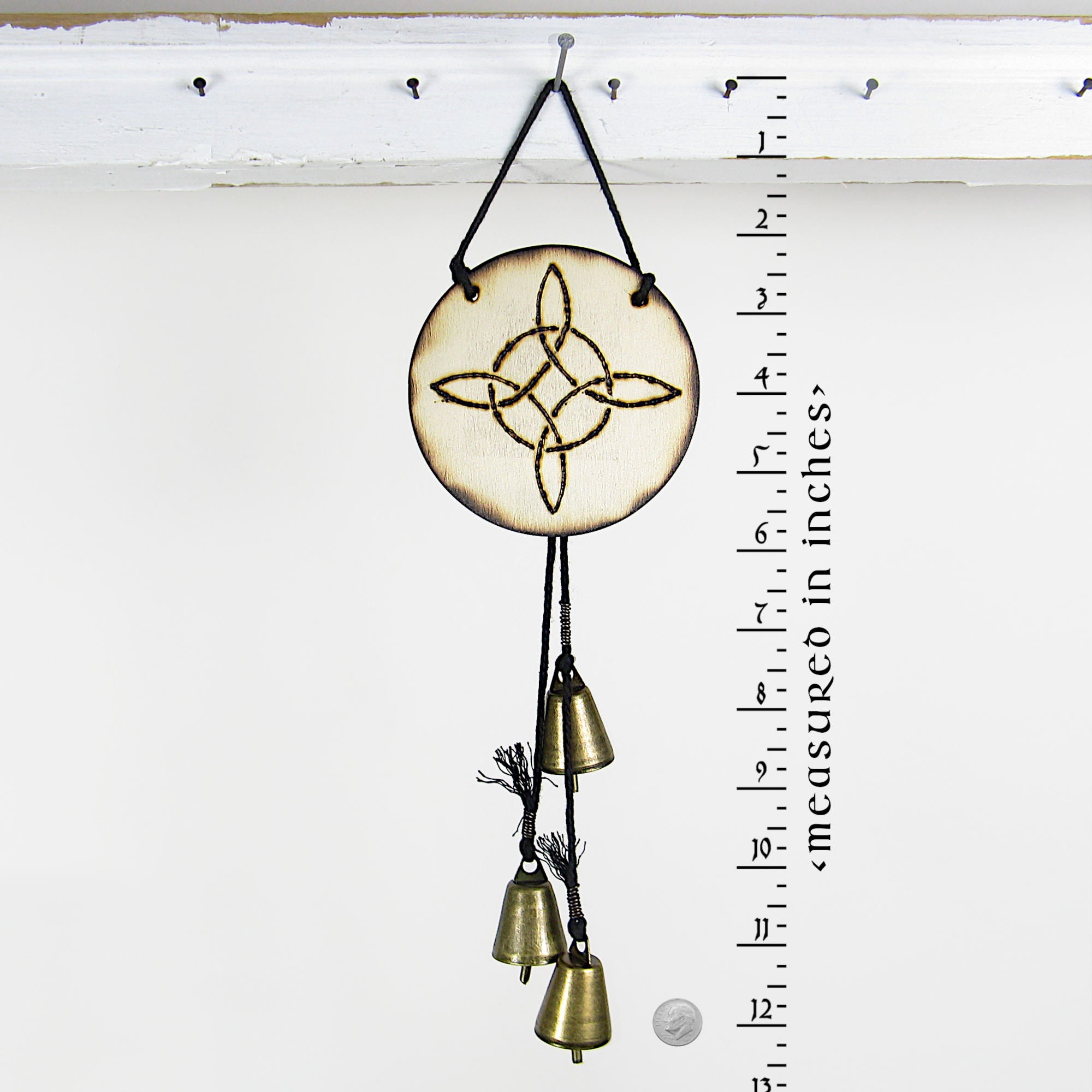 Witch's Bell Witch's Knot 3 Bells Handcrafted Protection