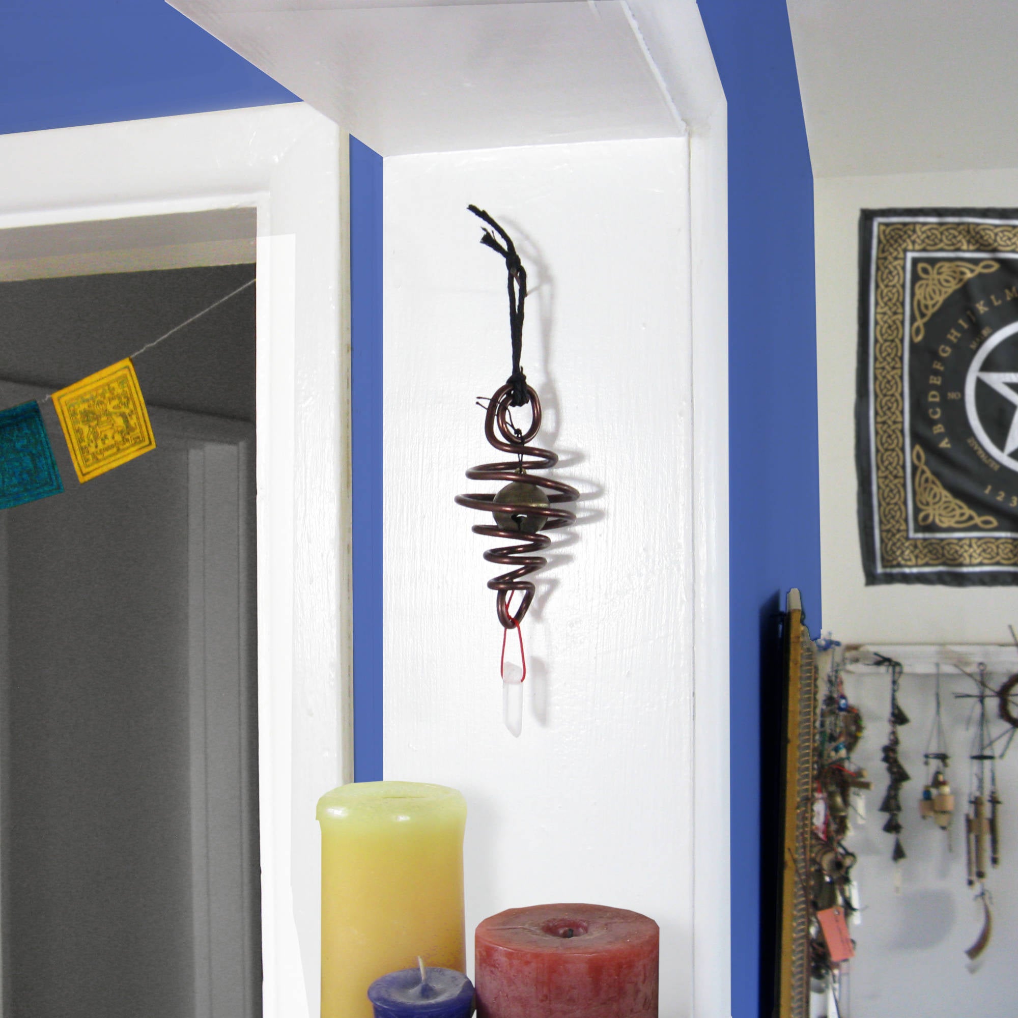 Witch's Bell Spiral Healing Raw Quartz