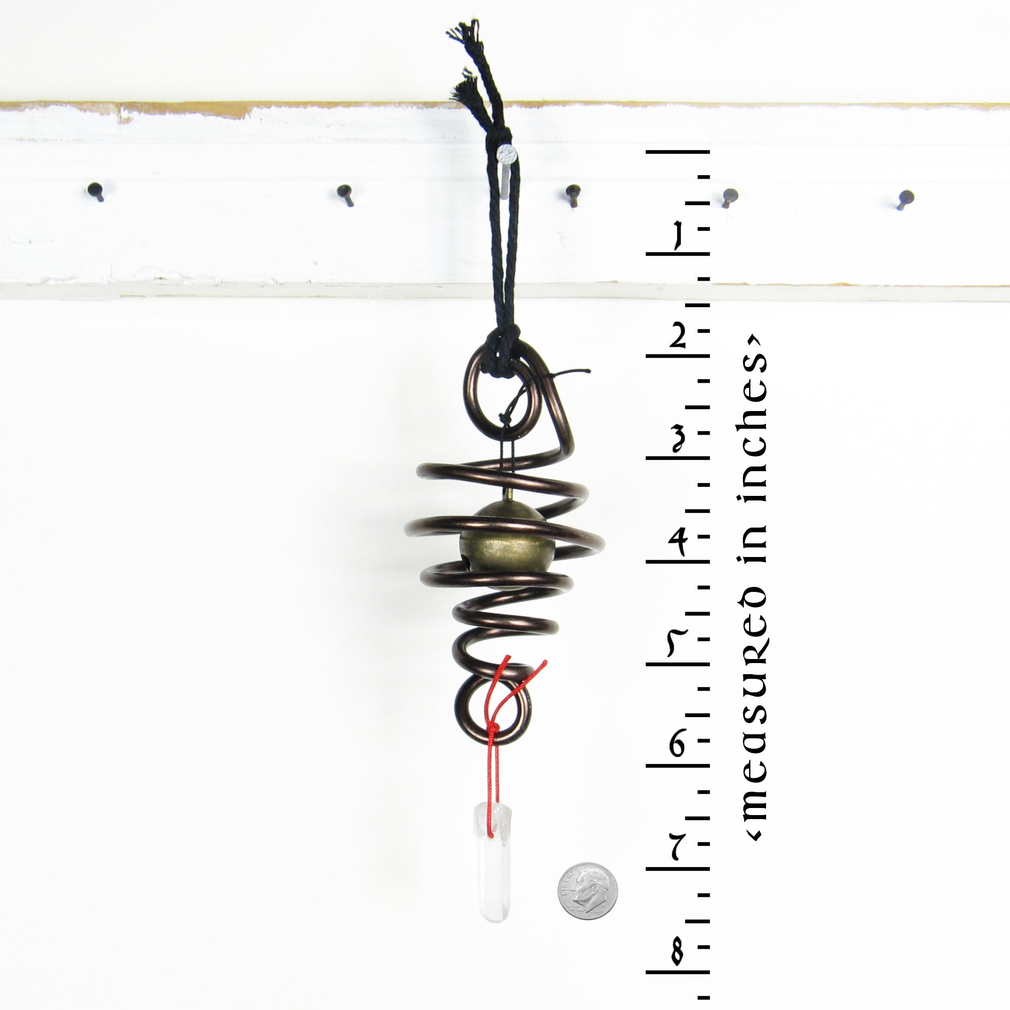 Witch's Bell Spiral Healing Raw Quartz