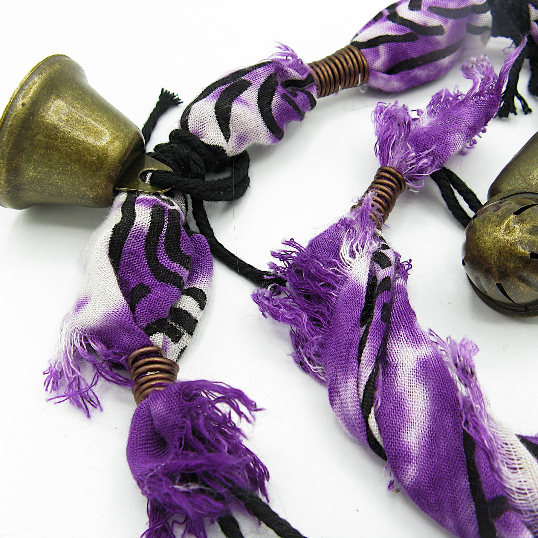 Long Hanging Witch's Bell Altar Cloth Evil Eye Quartz - Handmade - Energy Cleansing Protection Pagan Wiccan Sacred Space Healing Rustic Primitive | Woot & Hammy