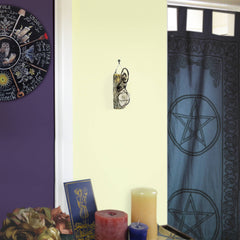 Wall Hanging Weathered Branch with Wire-Wrapped Raw Quartz Handcrafted Pagan Wiccan Spiritual Healing Rustic Primitive Nature Sacred Space Witchy Gift Alternative Decor  | Woot & Hammy