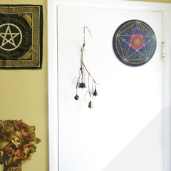 Witch's Bell with Willowy Branch and 5 Different Bells Handcrafted