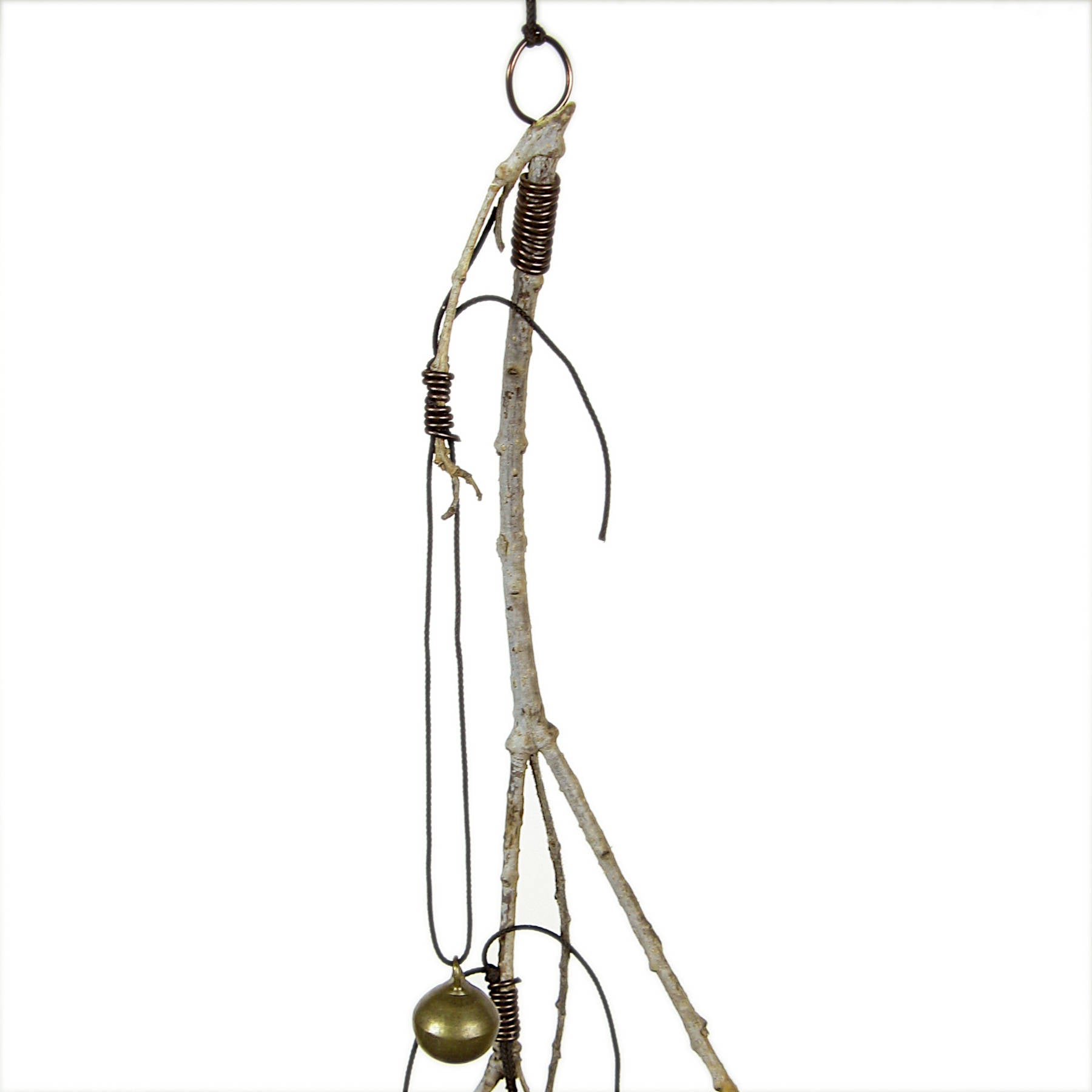 Witch's Bell with Willowy Branch and 5 Different Bells Handcrafted