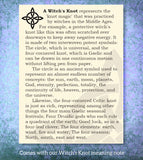 Witch's Knot Open Bangle Cuff Bracelet with Celtic Knots