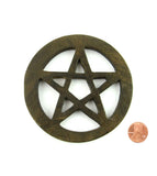 Wooden Pentagram Altar Tile, 4 Inch | Woot & Hammy