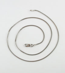 1.8 mm Rhodium-Plated Sterling Silver Curb Chain