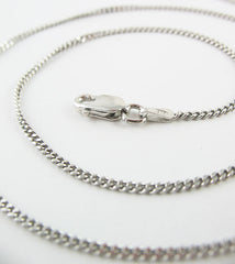 1.8 mm Rhodium-Plated Sterling Silver Curb Chain