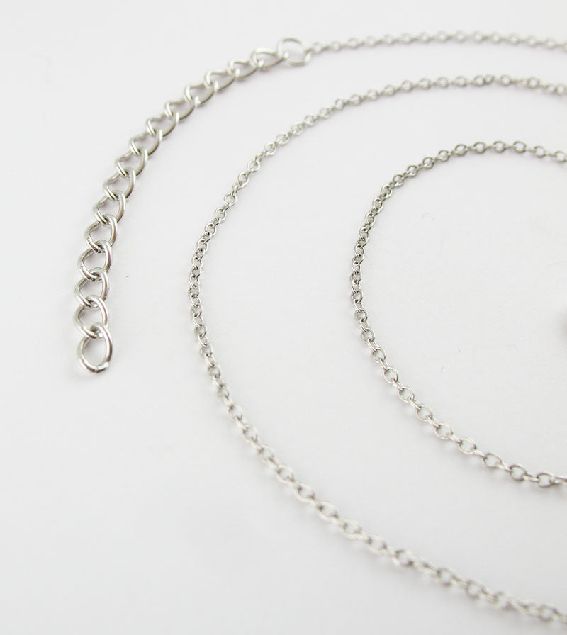 Sterling Silver 1mm Necklace Extender Chain 1