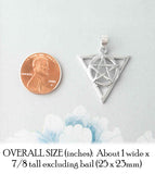 Cut-Out First Degree Wicca Pentacle Pendant | woot & hammy