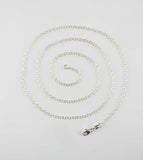 Medium Weight 2.1 mm Cable Chain Necklace Custom Length Lobster Claw Clasp, Unplated Sterling Silver, top view