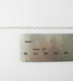Chaîne forçat simple de 2,3 mm, argent sterling non plaqué