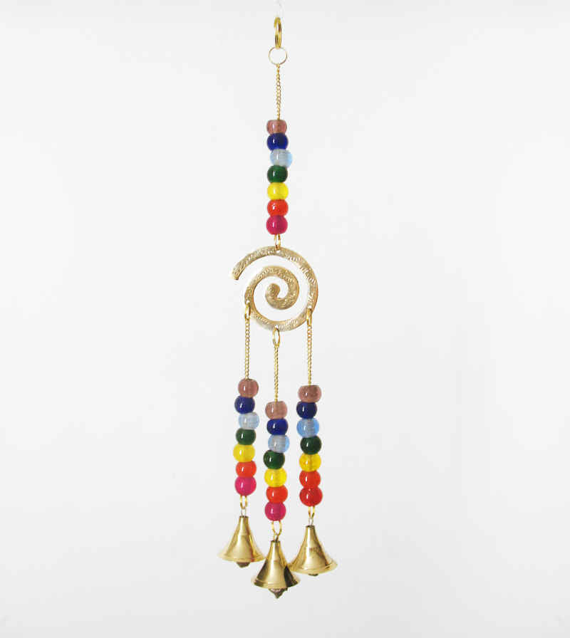 3-Bell Chakras Spiral Wind Chime | woot & hammy