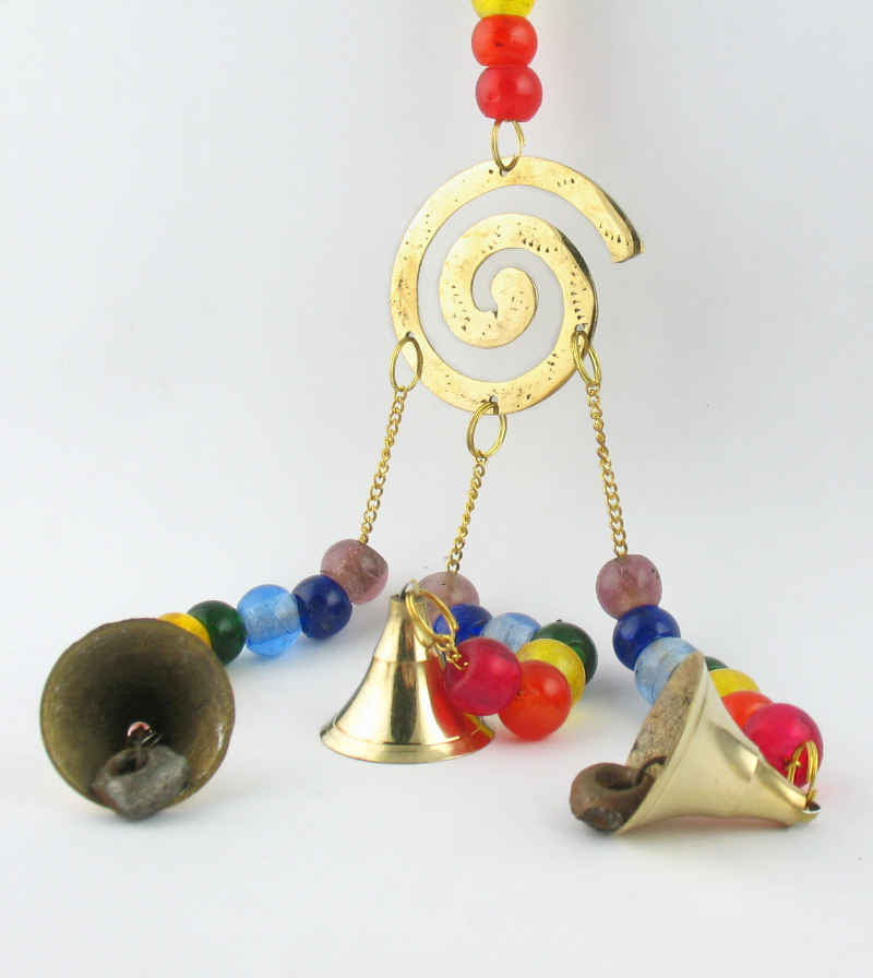 3-Bell Chakras Spiral Wind Chime | woot & hammy