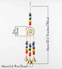 3-Bell Chakras Spiral Wind Chime | woot & hammy