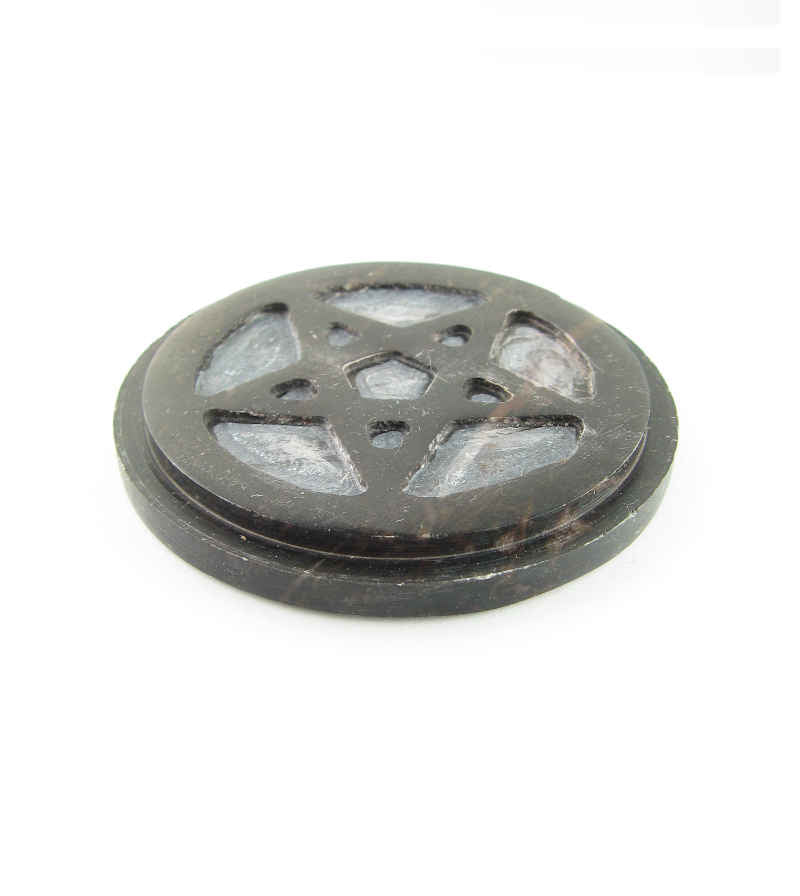 Soapstone Altar Tile With Pentagram, 3 Inch | woot & hammy