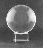 Boule d'observation en verre pour la divination, diamètre de 2 pouces, avec support