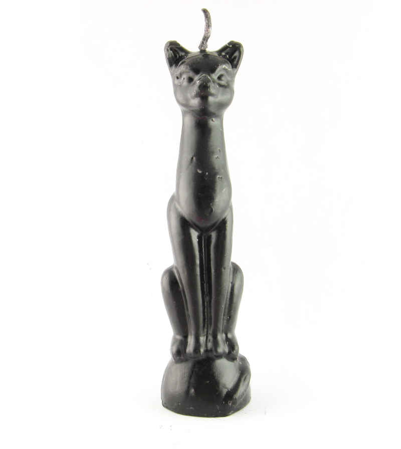  6 Inch Black Cat Candle  | woot & hammy