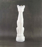 6 Inch White Cat Candle
