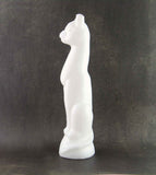 6 Inch White Cat Candle  | woot & hammy