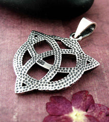 Interwoven Ouroboros and Celtic Triquetra Knot Pendant | Woot & Hammy