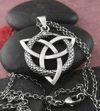 Interwoven Ouroboros and Celtic Triquetra Knot Pendant | Woot & Hammy
