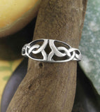 Cut-Out Celtic Knot Toe Midi Knuckle Adjustable Ring