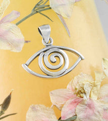 All-Seeing Eye With Spiral Cut-Out Pendant | Woot & Hammy