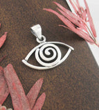 Evil Eye With Spiral Cut-Out Pendant