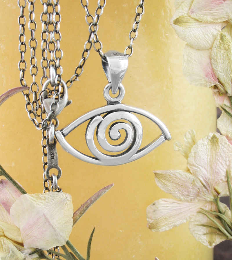 All-Seeing Eye With Spiral Cut-Out Pendant | Woot & Hammy