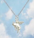 Believe Flying Pig Necklace - woot & hammy